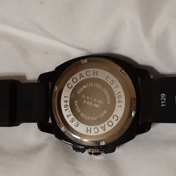Coach Resin Watch Blk/Wt Wmns main image 4